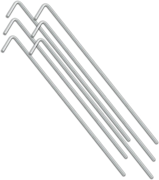 50 Pack Ultra-Strong Galvanised Metal Tent Pegs