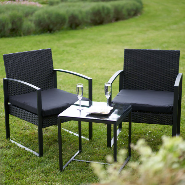 3-Piece Rattan Outdoor Patio Furniture Set