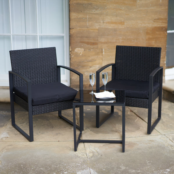 3-Piece Rattan Outdoor Patio Furniture Set