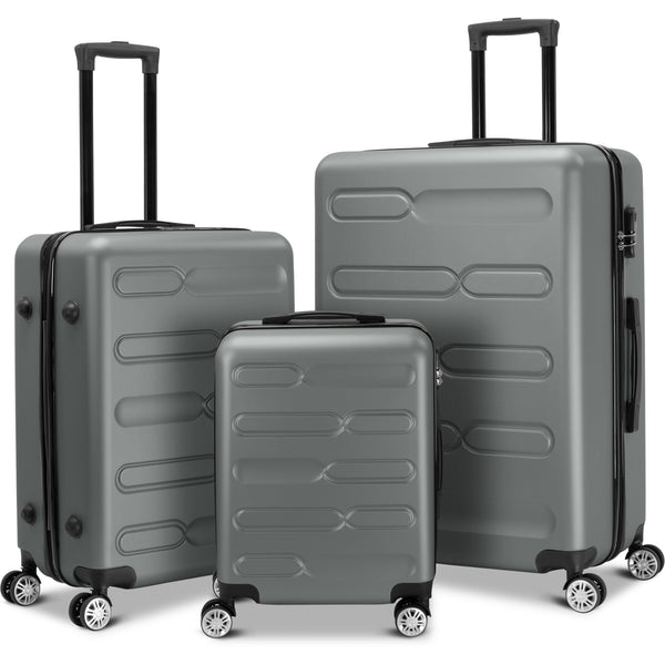 Set of 3 - ABS Hard Shell Suitcase