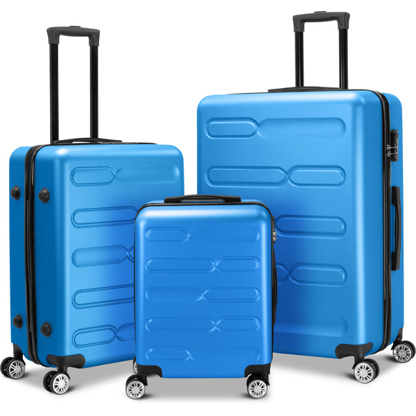 Set of 3 - ABS Hard Shell Suitcase