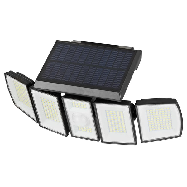Solar Powered 300-LED Wall-Mounted Security Light