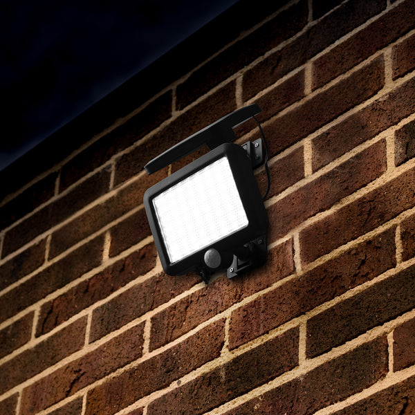 Solar Powered 56-LED Wall-Mounted Security Light