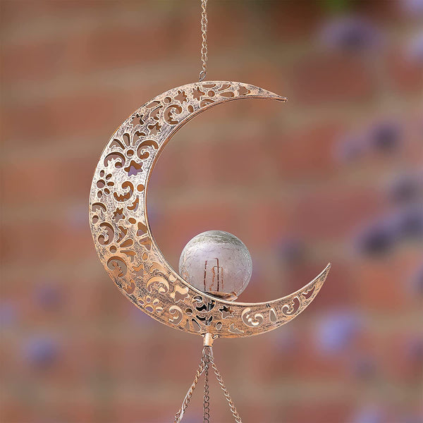 Half Moon Solar Powered Illuminated Wind Chimes