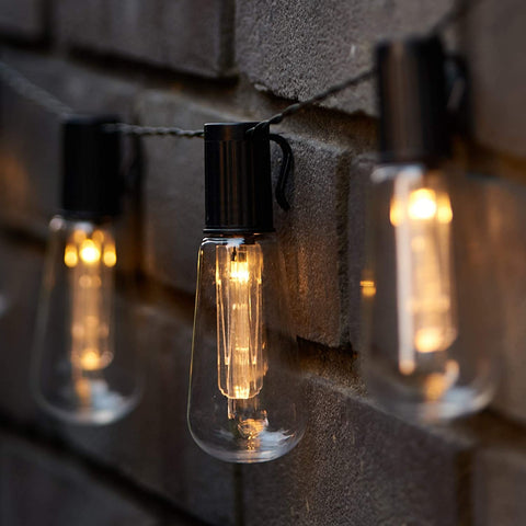 LED Vintage-Style Solar Edison Bulbs