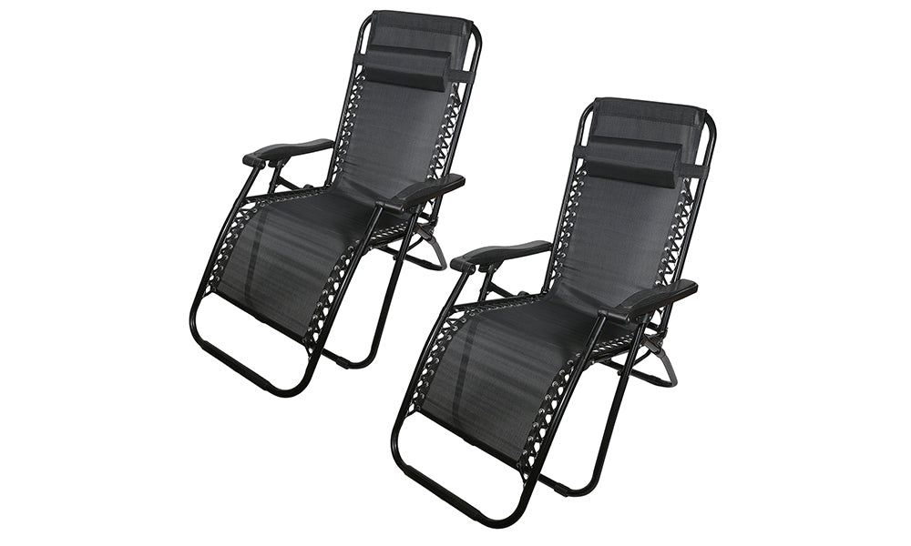 Set of 2 Reclining Zero Gravity Chairs