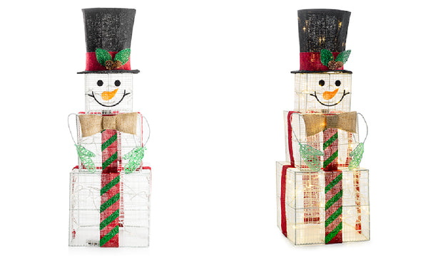 LED Christmas Snowman Boxes