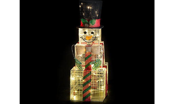 LED Christmas Snowman Boxes