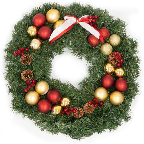 LED Christmas Wreath with Remote