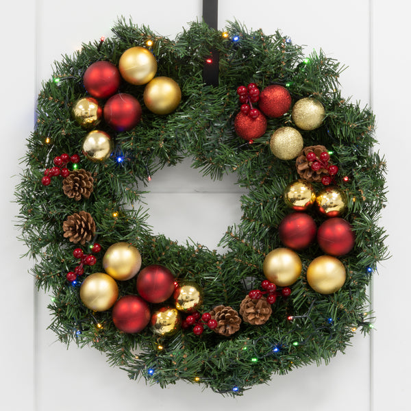 LED Christmas Wreath with Remote