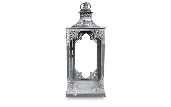 Silver Candle Lantern