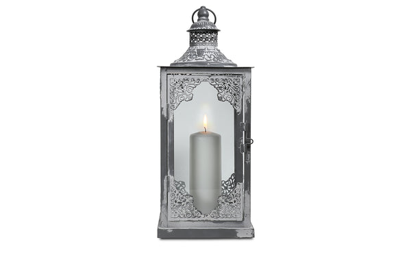 Silver Candle Lantern