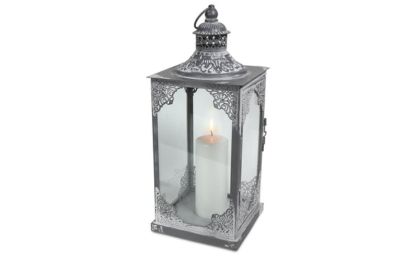 Silver Candle Lantern