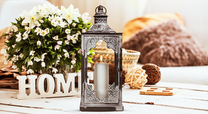 Silver Candle Lantern