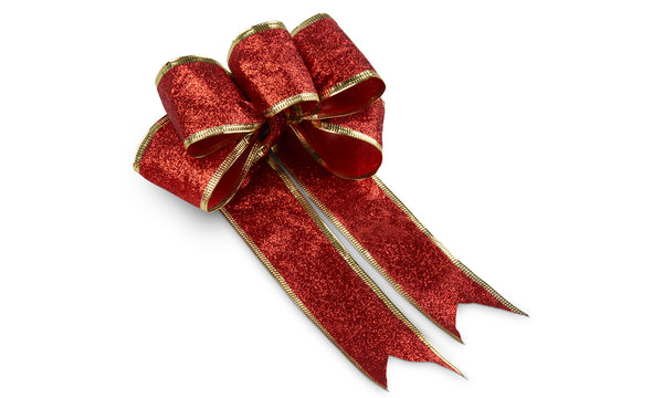 10 Pack Red, Silver or Gold Christmas Decorative Bows