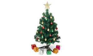 Tabletop Christmas Tree with Decorations