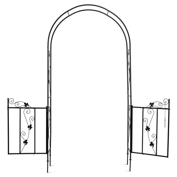 Decorative Metal Arch with Garden Gate