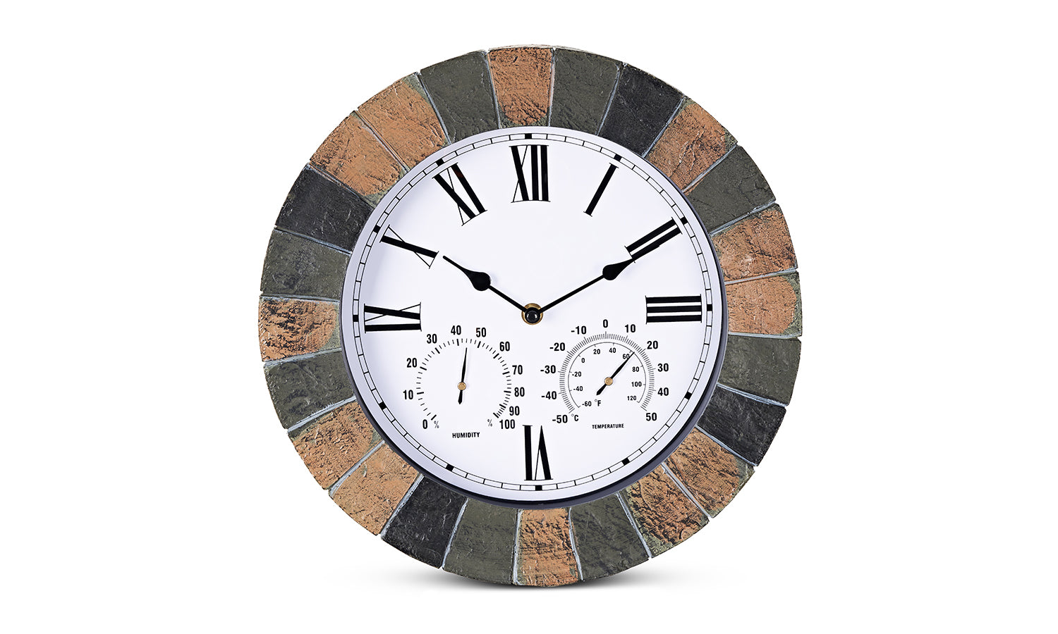 Slate Effect Garden Clock