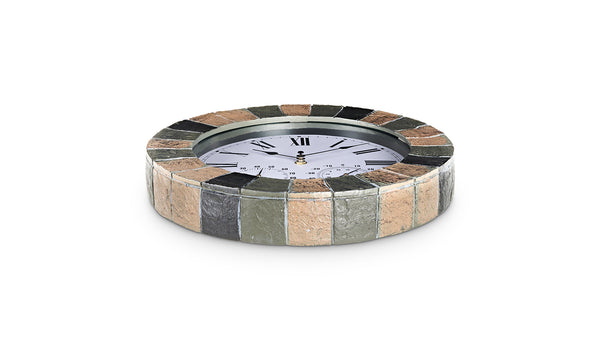 Slate Effect Garden Clock