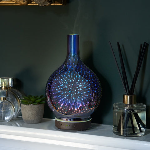 7 LED Colour Changing Firework Effect Essential Oil Diffuser