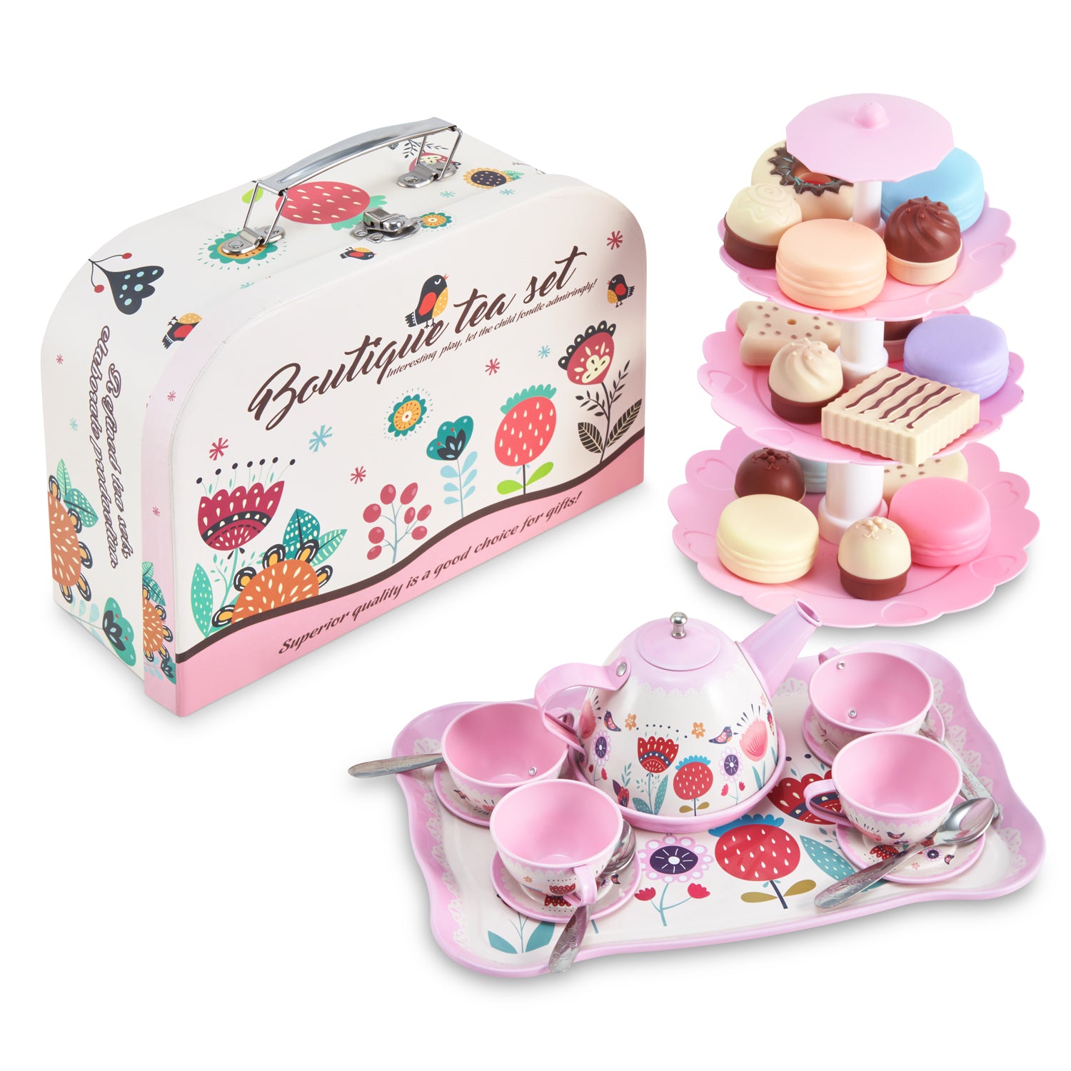 47-Piece Afternoon Kids Tea Party Set