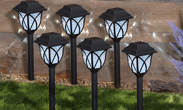 6 Solar Pathway Lanterns