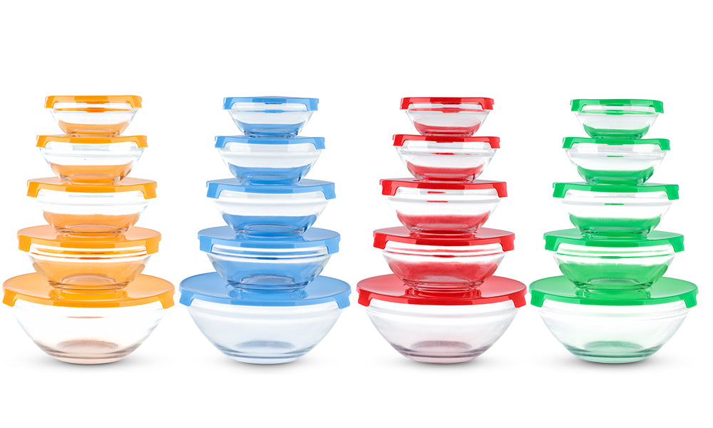 5pc or 10pc Glass Bowl Set