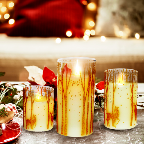 3 Pack Christmas LED Candles