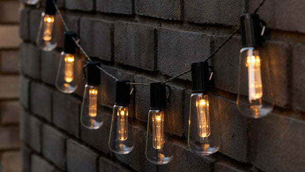 10 LED Vintage Solar Edison Bulbs